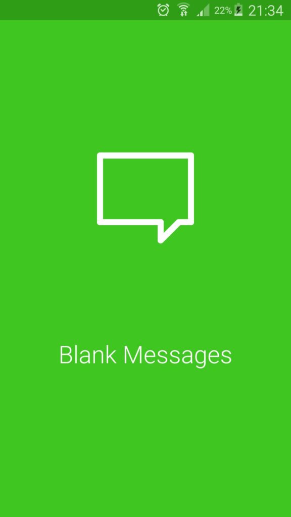 تطبيق Blank Message