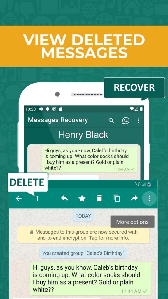 تطبيق Recover Deleted Messages