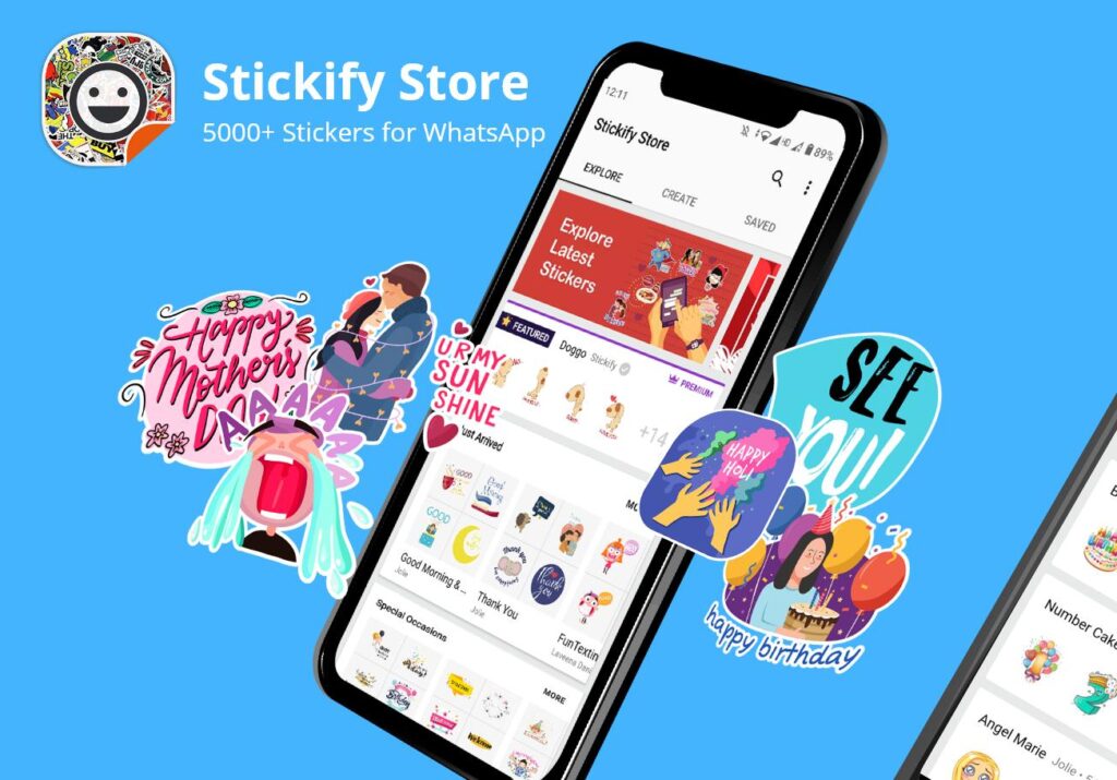 تطبيق Stickify أحد تطبيقات الواتساب