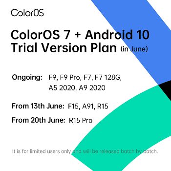 تحديثات ColorOS 7 لشهر يونيو 2020