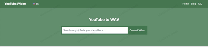 Youtube2video لتحويل الفيديو إلى صيغة WAV