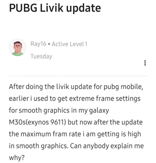 PUBG Mobile frame rate issue 2