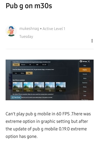 PUBG Mobile frame rate issue 3