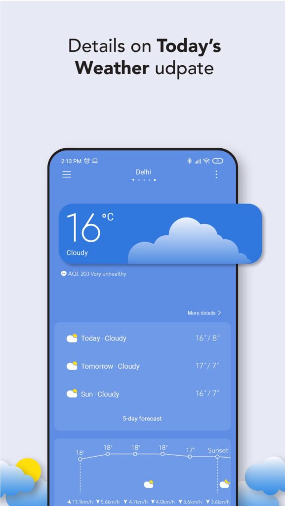 تطبيق Weather - By Xiaomi