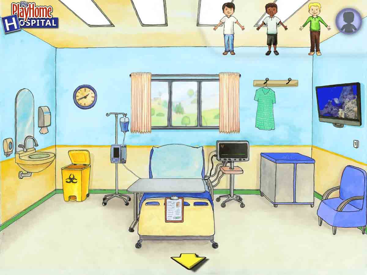 غرفة المريض في لعبة My PlayHome Hospital