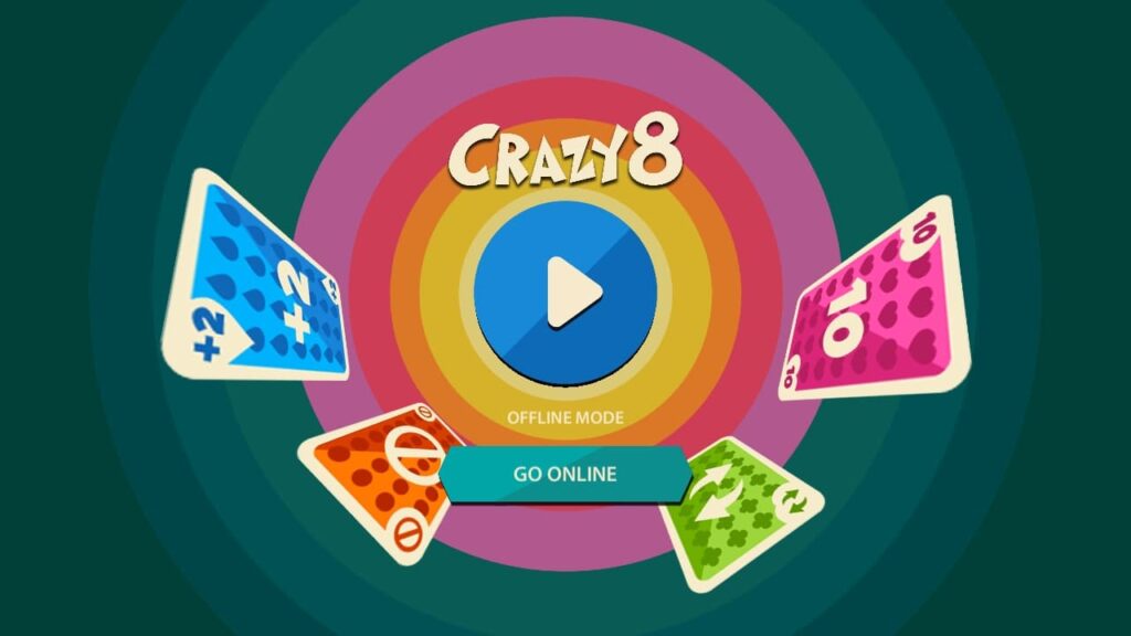 الصفحة الرئيسية في لعبة crazy 8 multiplayer
