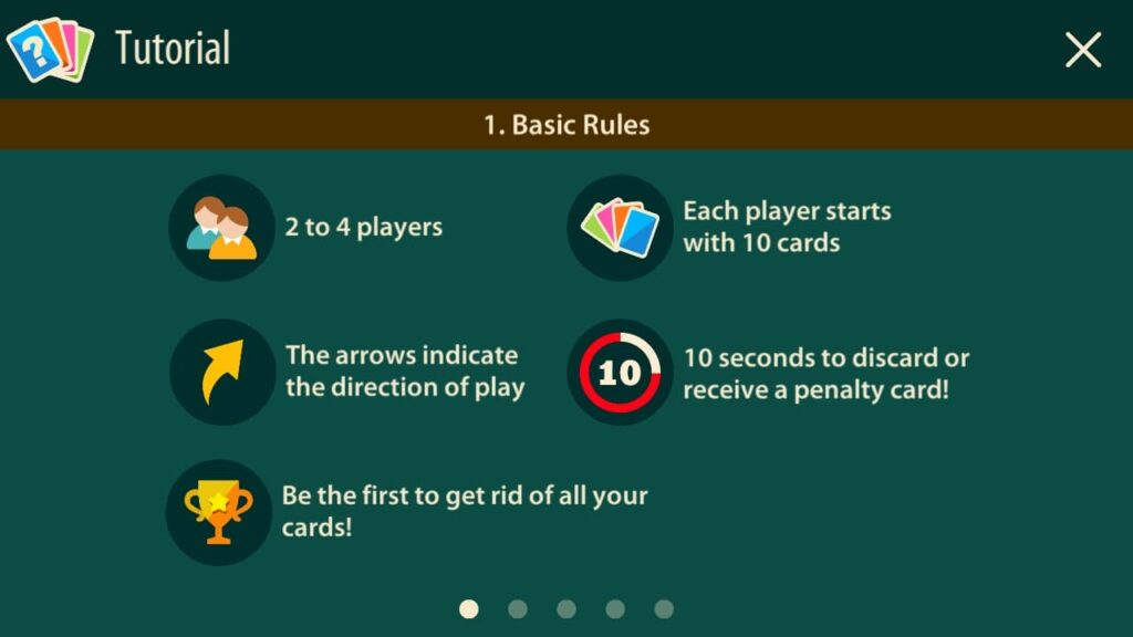 القواعد الأساسية في لعبة crazy 8 multiplayer