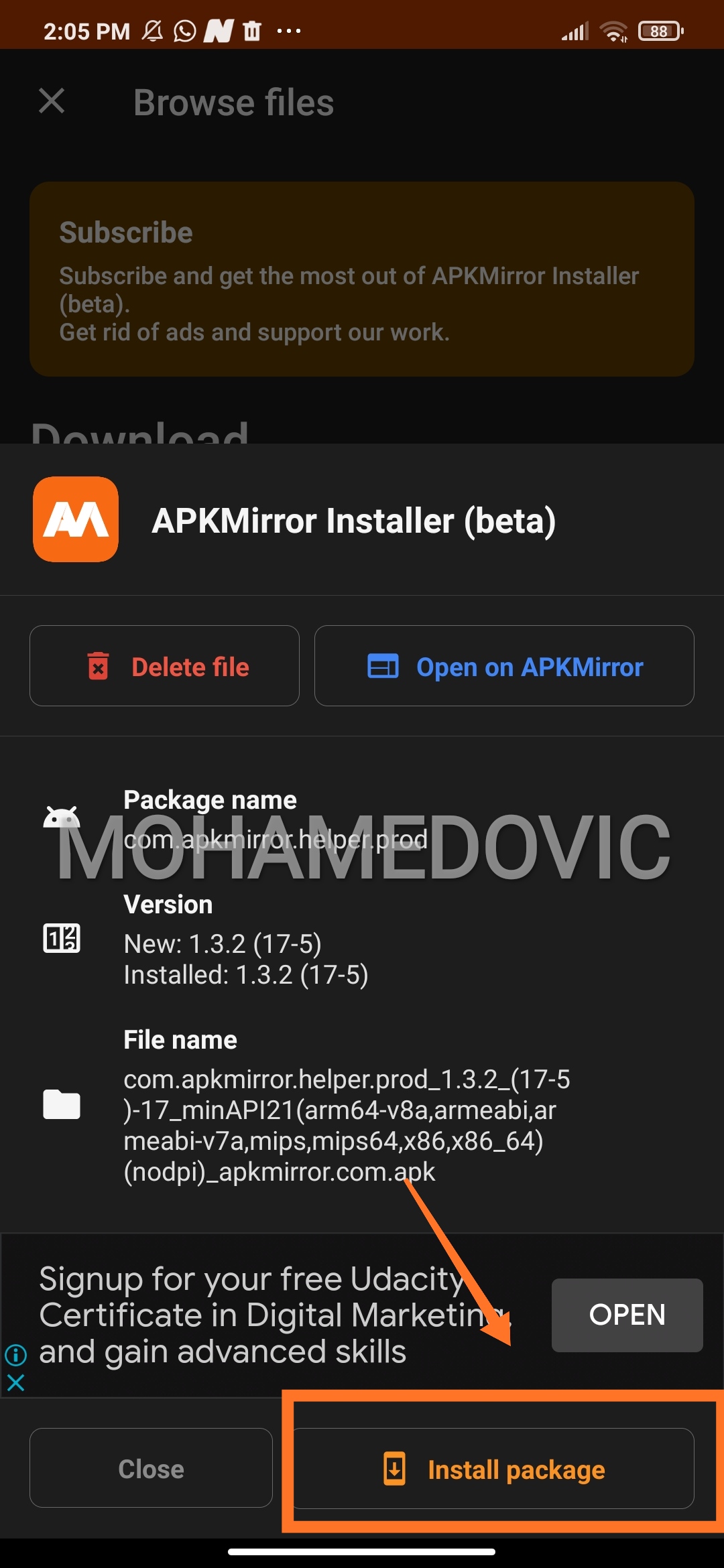 how to install apkm in smart tv6