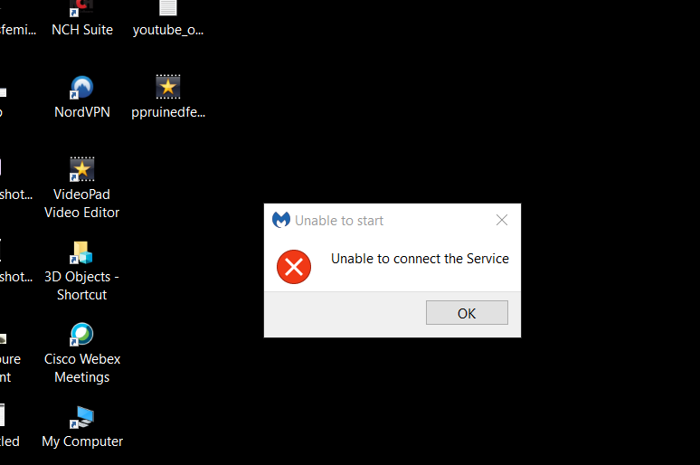 حل مشكلة Unable to connect the service في برنامج Malwarebytes (شرح بالصور)