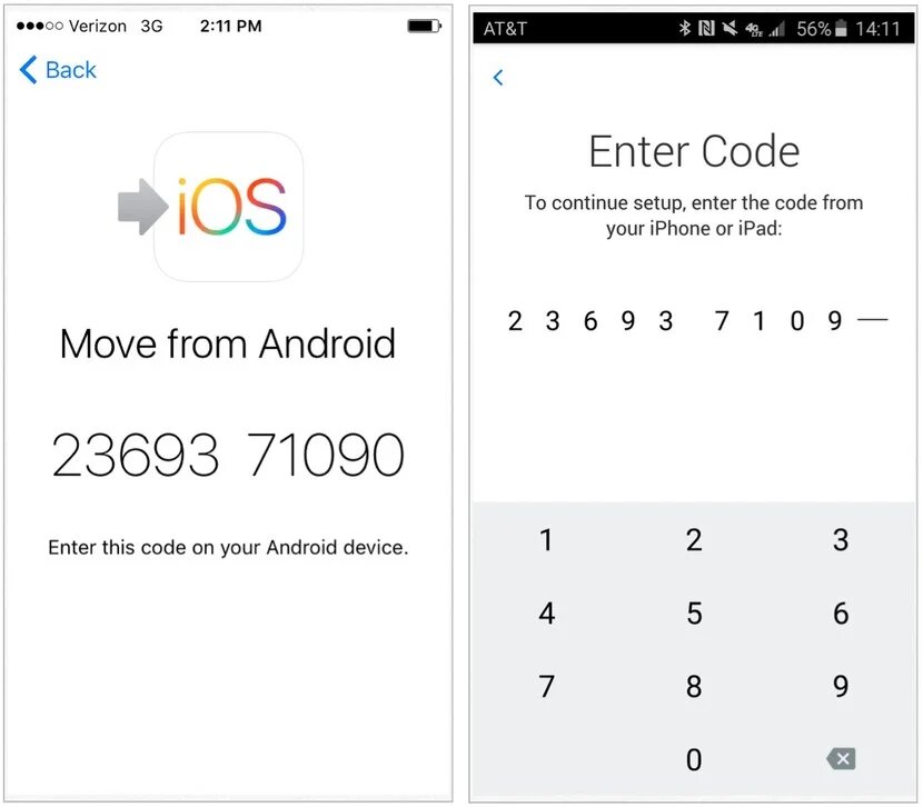 البيانات من اندرويد إلى ايفون من خلال تطبيق Move to iOS 4