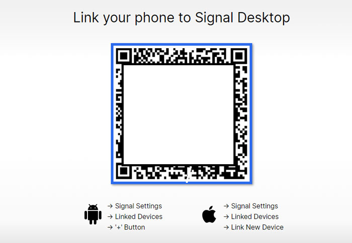 How to Link your phone to Signal Desktop 4