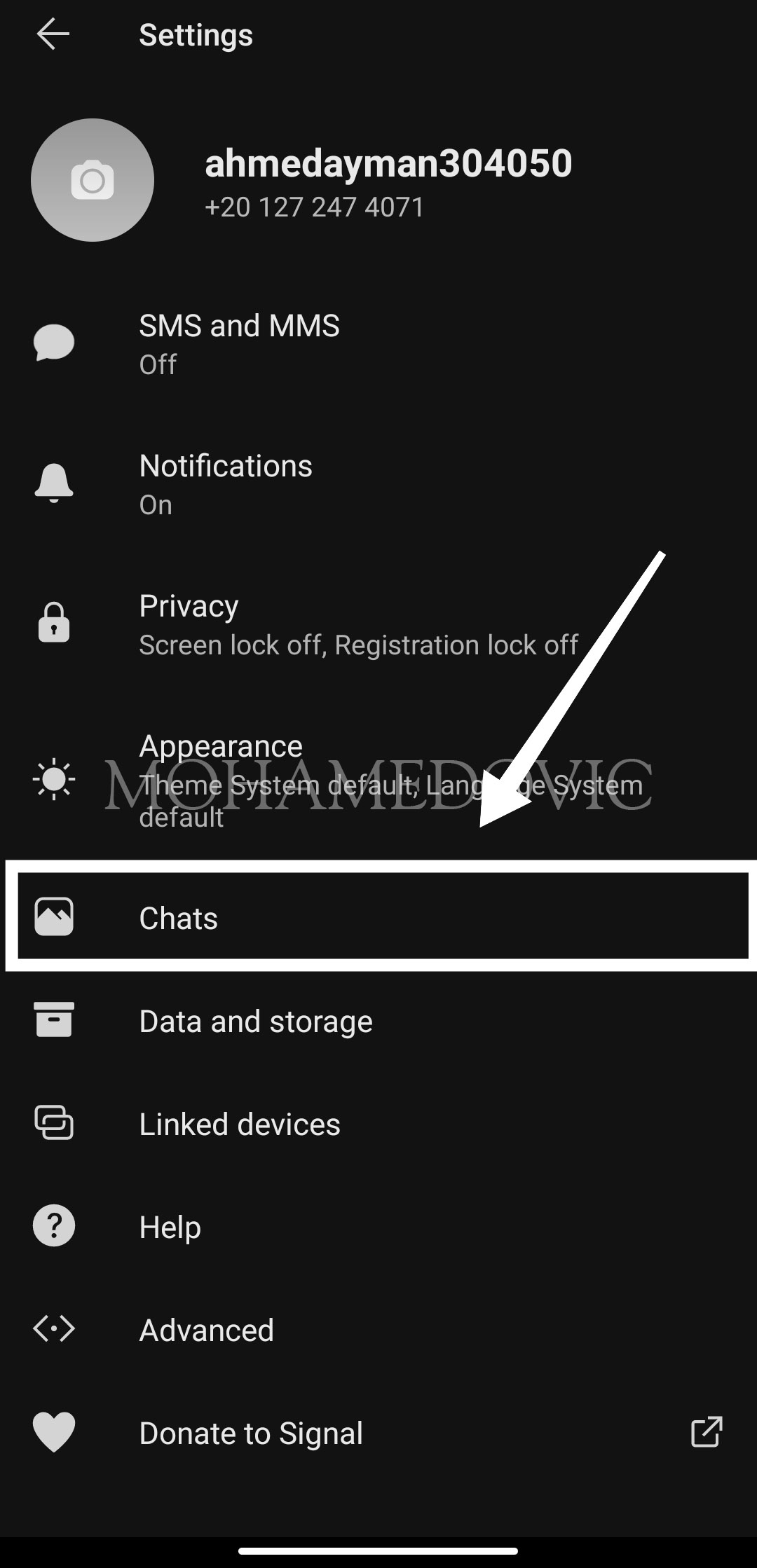 how to create backup and restore it in signal app mohamedovic 04
