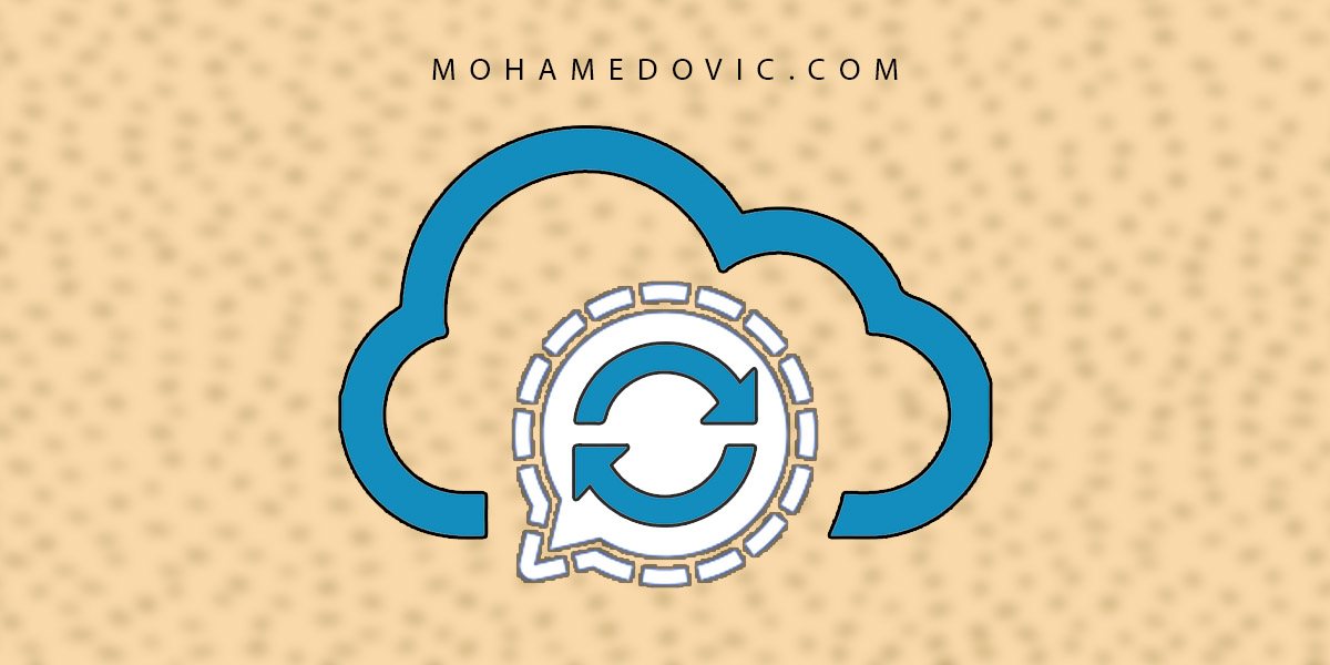 how to create backup and restore it in signal app mohamedovic