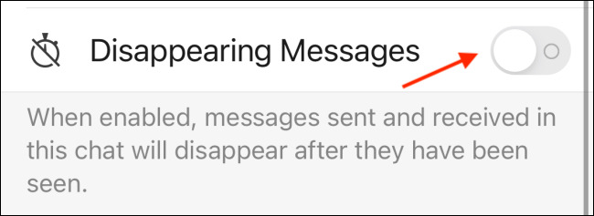 تفعيل خاصية Disappearing Messages في تطبيق سيجنال للايفون