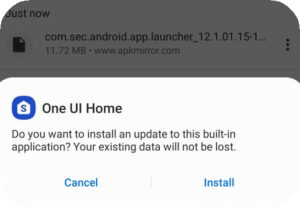 Install One UI Home Launcher Mohamedovic 01