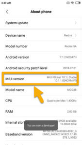 Enable Developer Options on Xiaomi Device 01