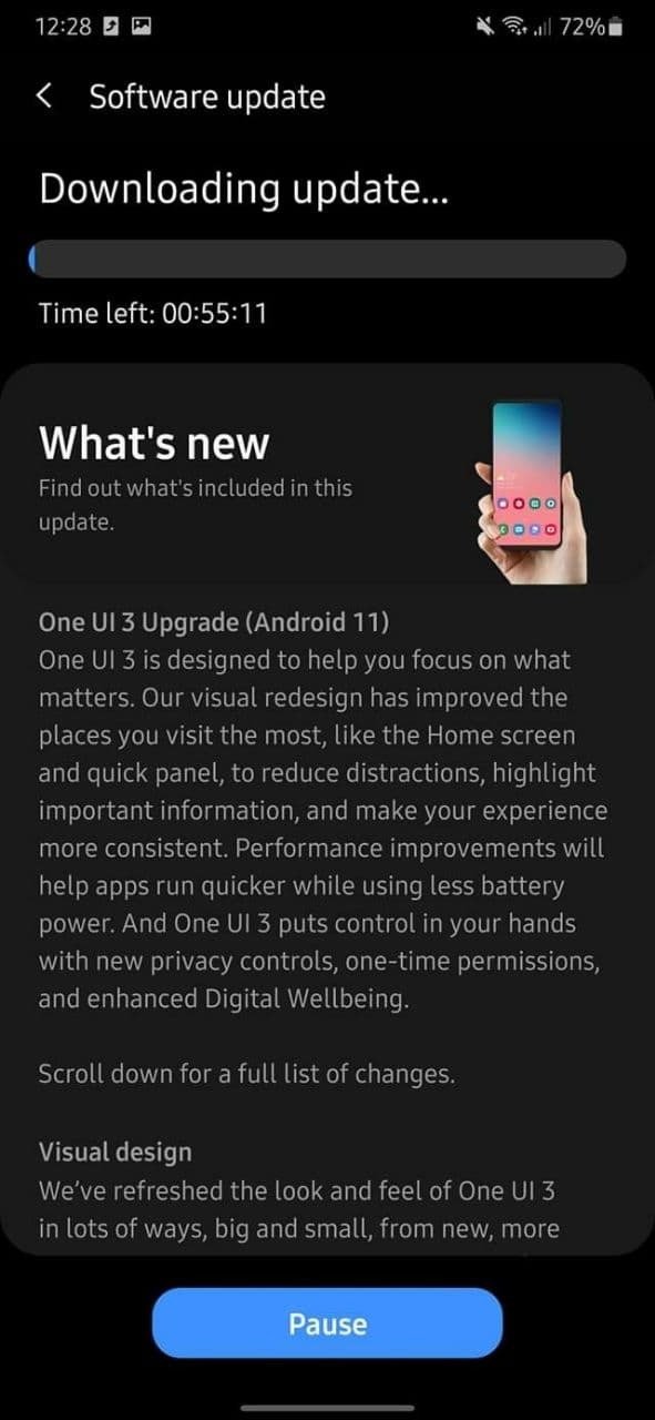 تحميل اندرويد 11 الرسمي لهاتف Galaxy A50