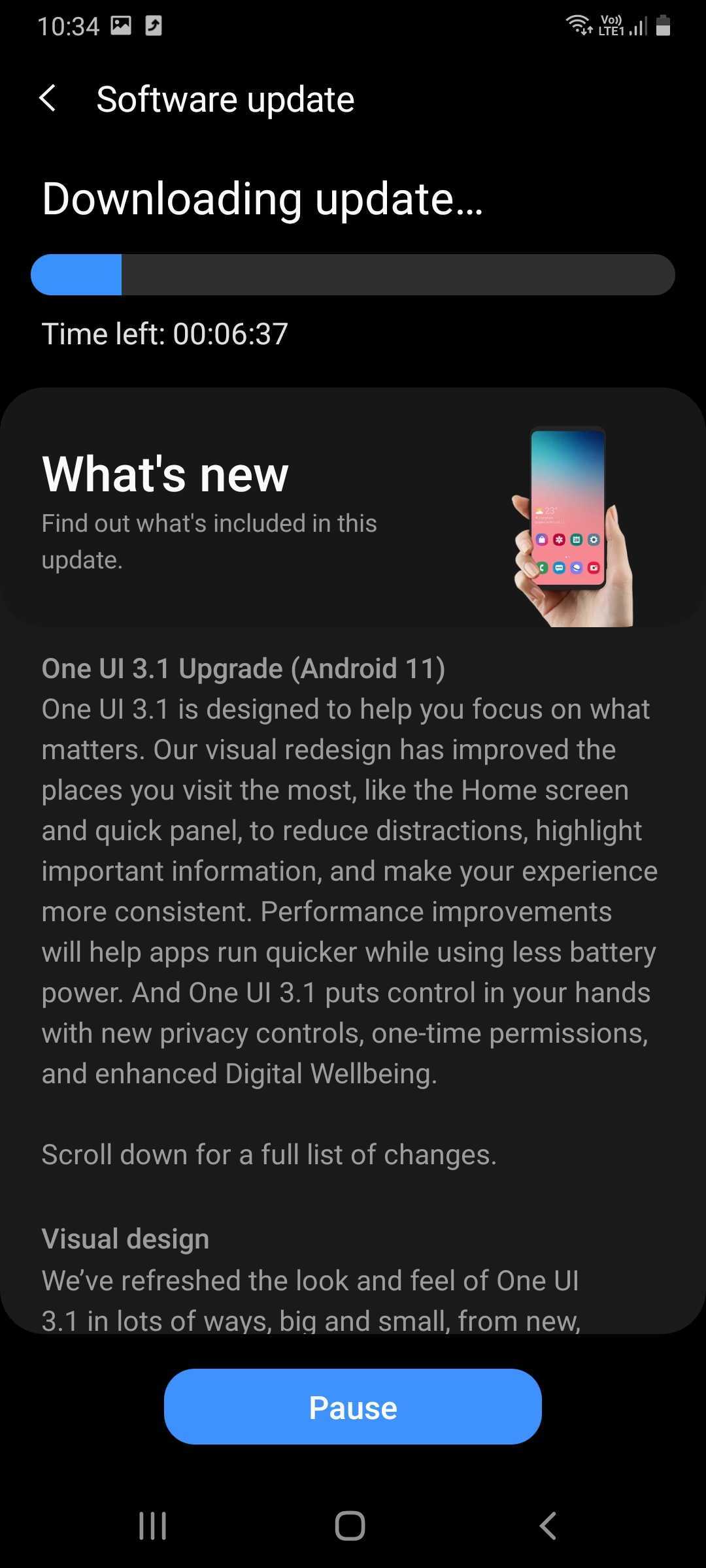 تحميل تحديث One UI 3.1 لهاتف Samsung A70s