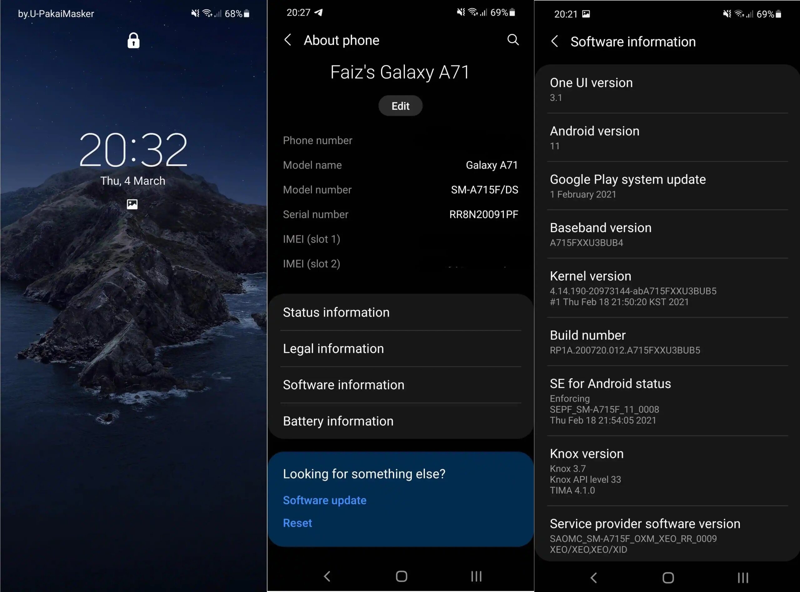 تحديث One UI 3.1 لهاتف Galaxy A71