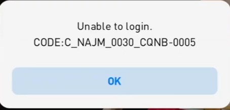 مشكلة C_NAJM_0030_CQNB-0005