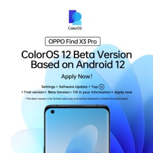 find x3 pro android 12 beta