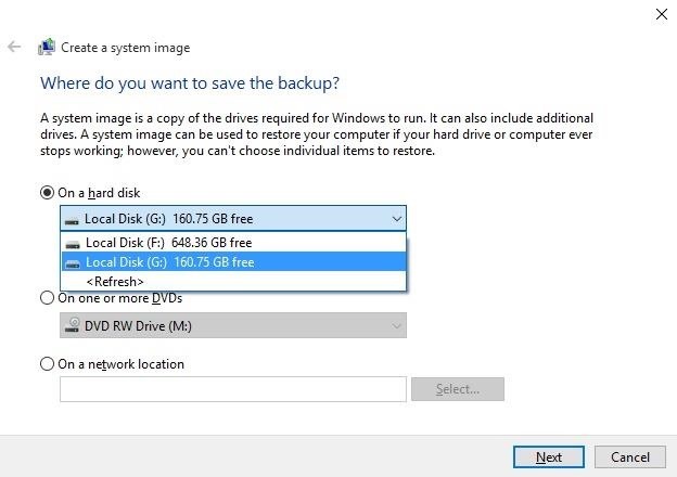 كيفية عمل نسخة احتياطية لنظام Windows 10 بدون برامج