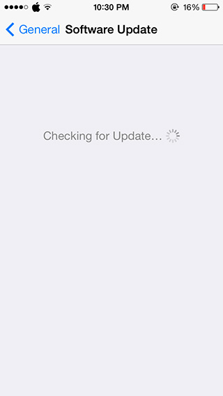 iphone checking for updates