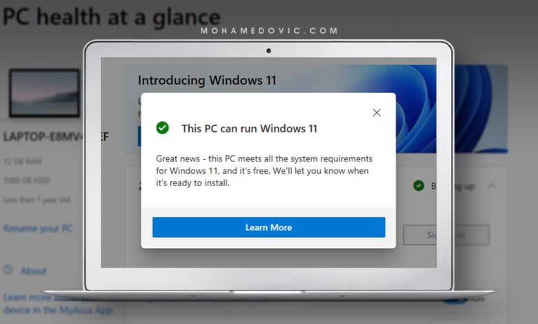 تحميل برنامج PC Health Check تأكد إذا ما كان جهازك داعمًا لنظام ويندوز 11 أم لا! 1 تحميل PC Health Check