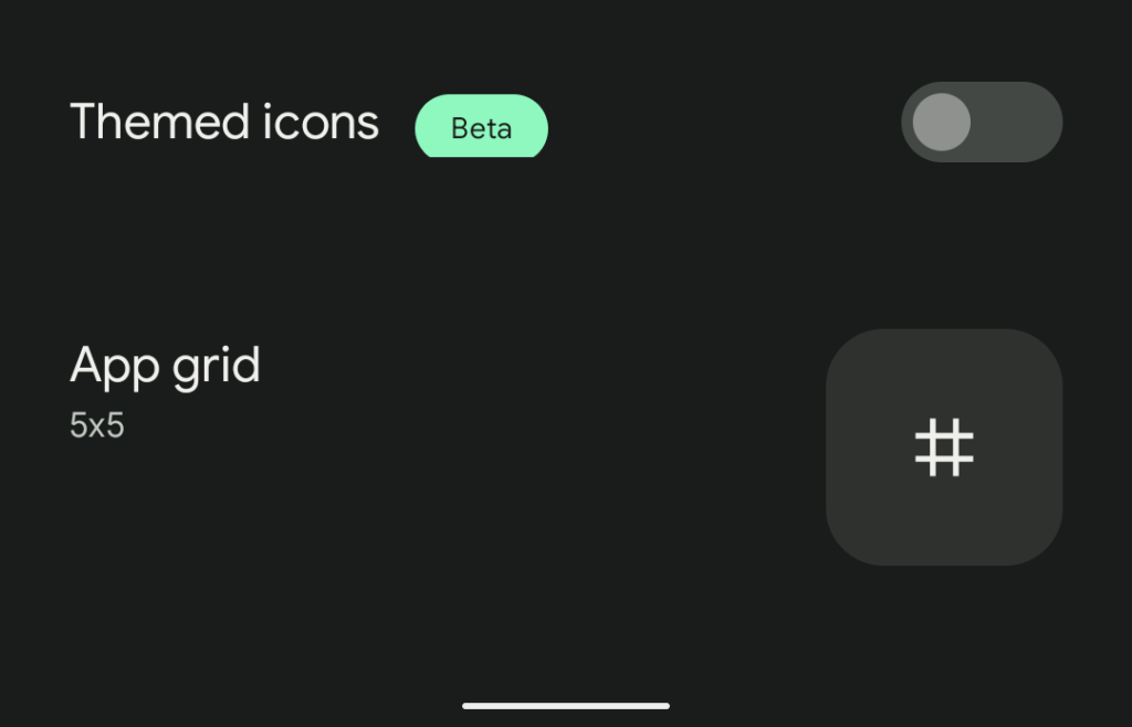 android 12 beta 4 themed icons