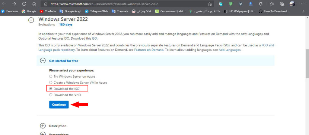 تحميل وتثبيت Windows Server 2022 ISO