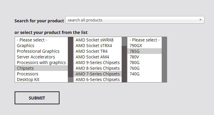 تعريفات AMD من الموقع الرسمي