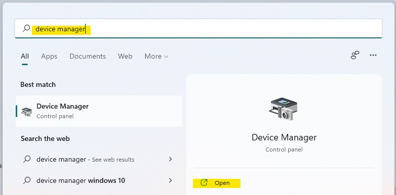Windows 11 Device Manager