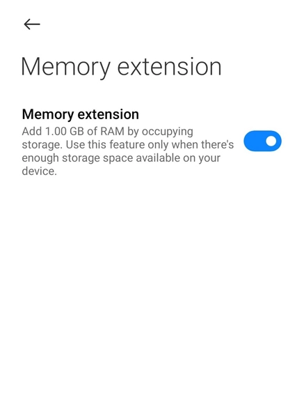 Enable Memory Extension on Xiaomi Phones 2