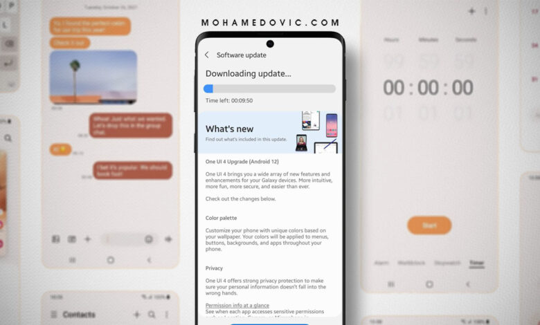 تحديث اندرويد 12 مع One UI 4 يصل لأجهزة Galaxy S10 وأيضًا Tab S7 بنسخة مستقرة 1 Galaxy S10 Tab S7 Android 12