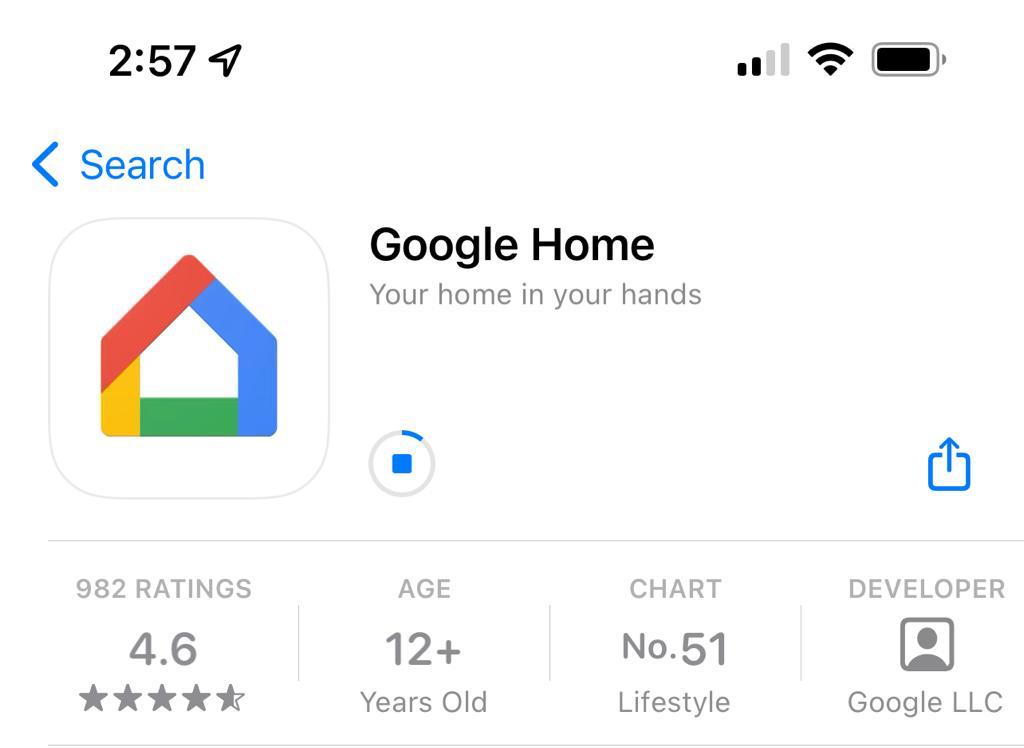 Install Google Home on iPhone