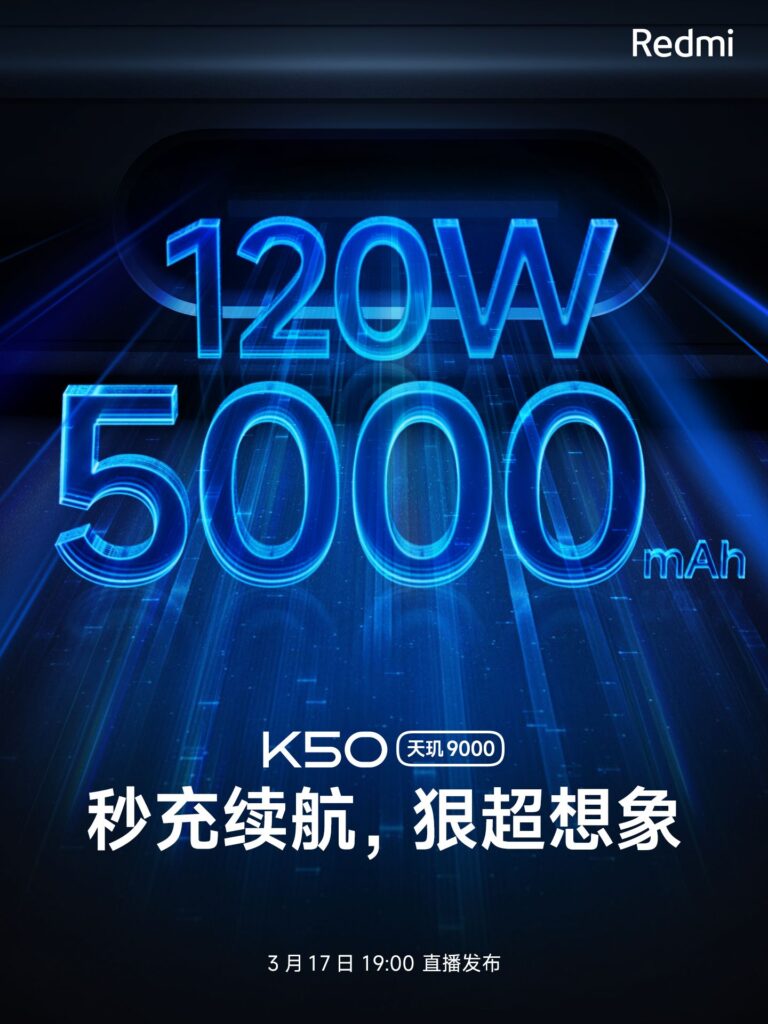 Redmi K50 fast charging 02