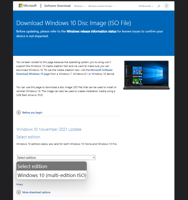 Download Windows 10 ISO 4