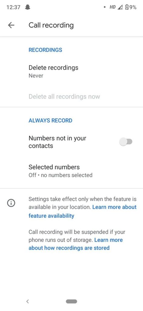 Google Phone Always Record 1