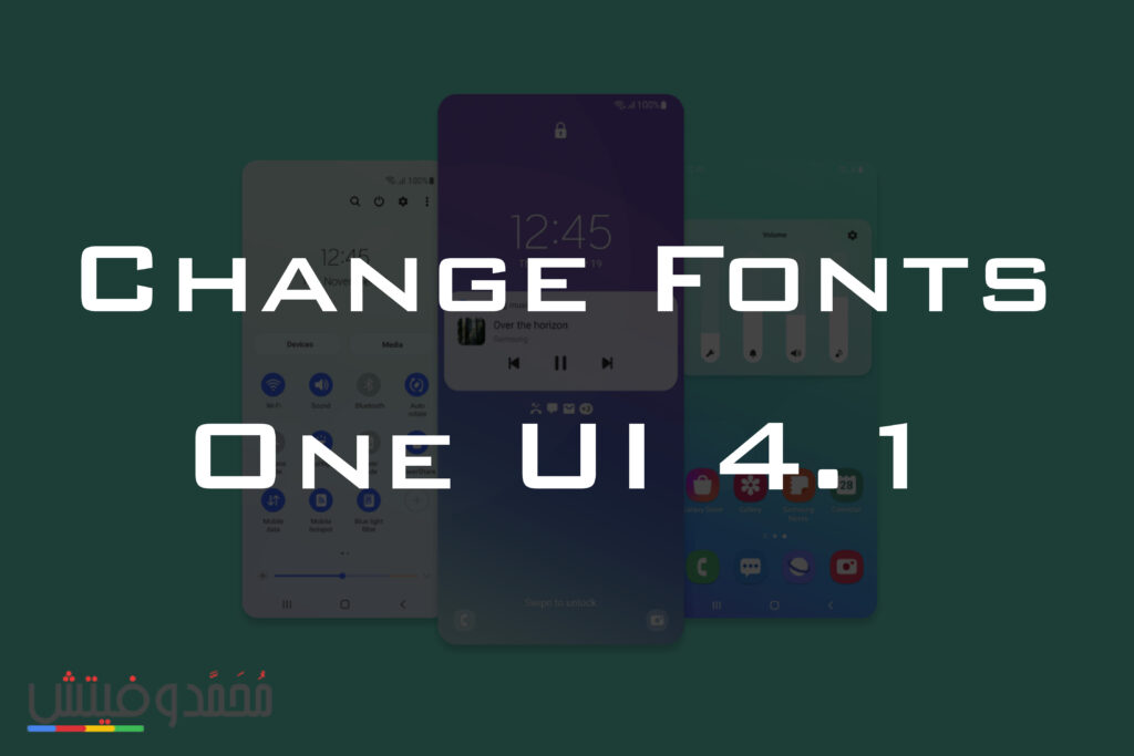 change fonts on one ui 4.1