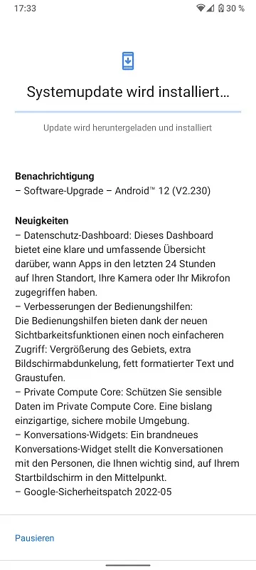 Nokia G20 Android 12 update 2