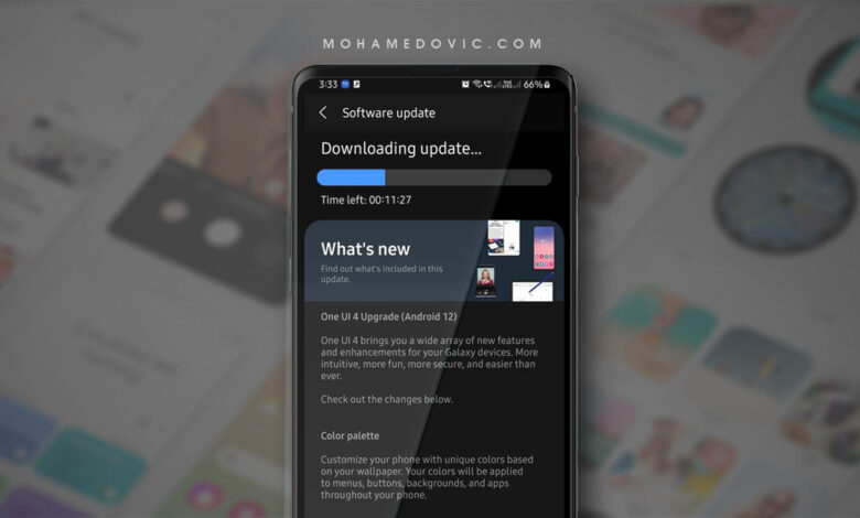 تحديث Galaxy A22 لنظام اندرويد 12 "One UI 4.1" أصبح متاح للتحميل والتثبيت الآن! 1 تحديث جالكسي ايه 22 إلى اندرويد 12