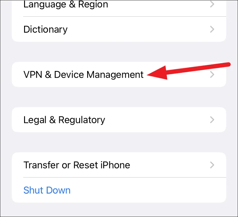 Remove iOS 16 Beta Profile 01