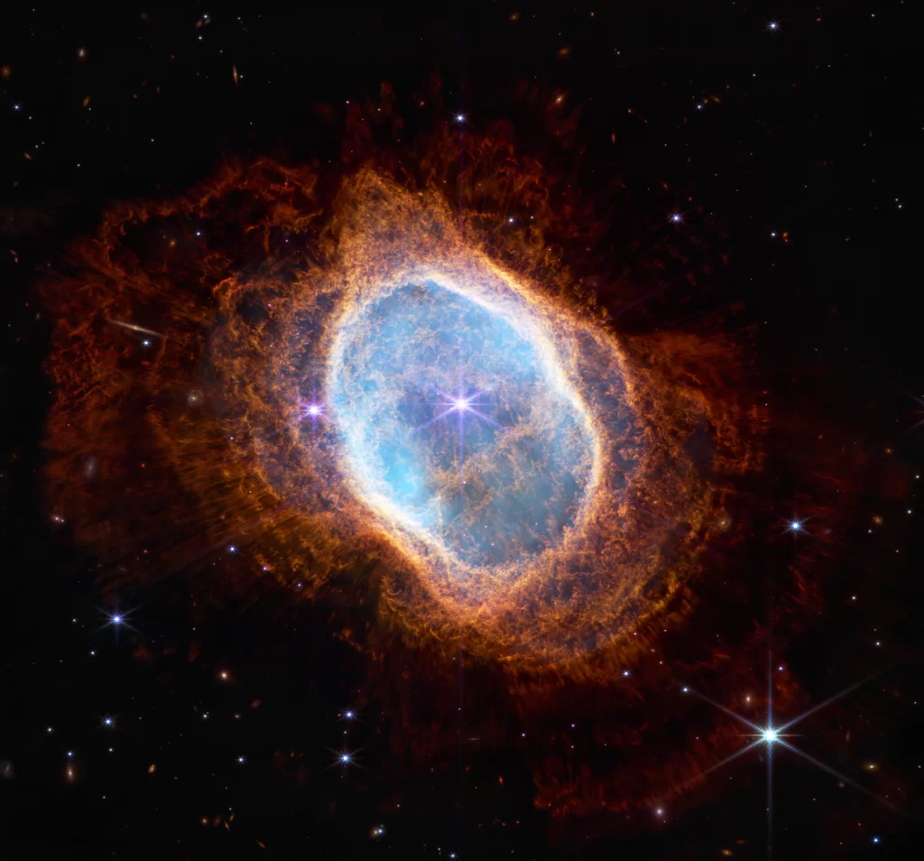 خلفية Southern Ring Nebula من تلسكوب جيمس ويب