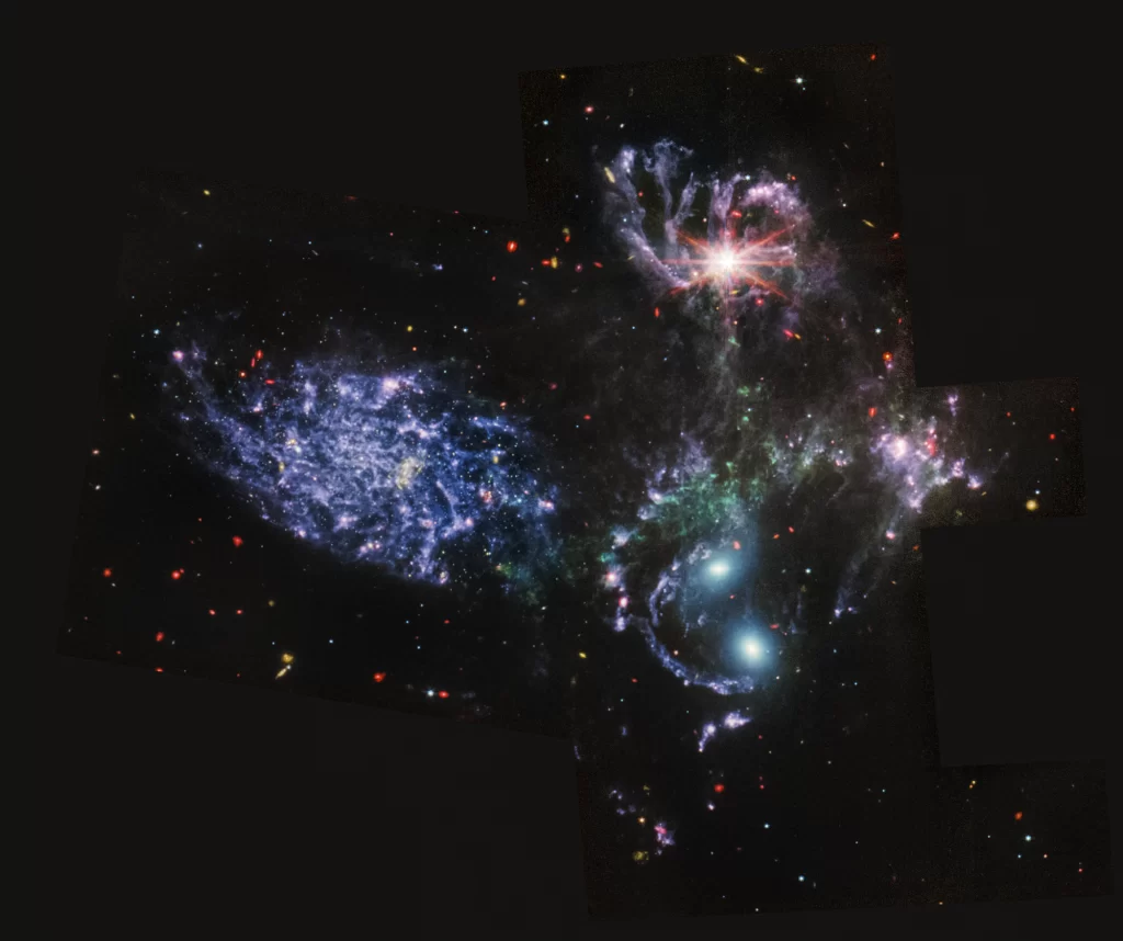 خلفية Stephan’s Quintet من تلسكوب ناسا جيمس ويب