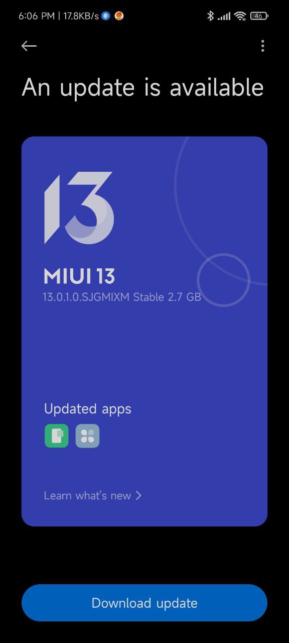 بوكو x3 nfc تحديث MIUI 13