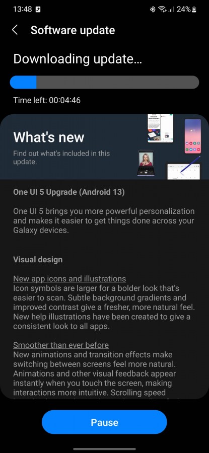 تحديث One UI 5 النهائي لهواتف Samsung S22