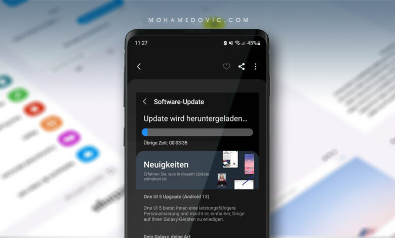 تحديث One UI 5 "اندرويد 13" لأجهزة Samsung Galaxy S22 إصدار مستقر 1 تحديث سامسونج جالكسي S22 إلى اندرويد 13