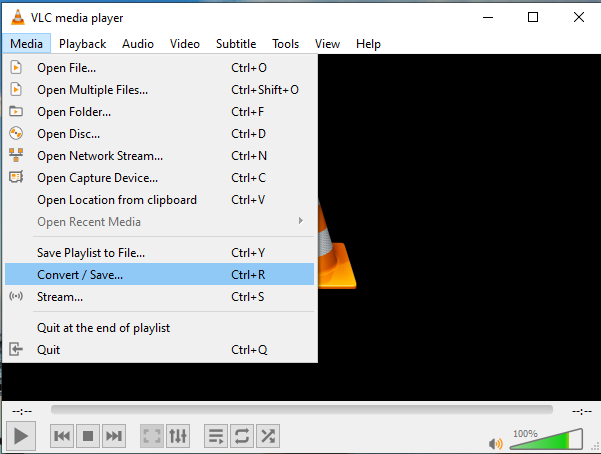 how to save video files with VLC