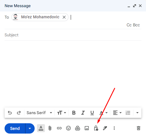 how to send auto delete message