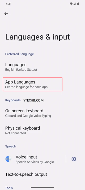 how to change app language on andriod13 01